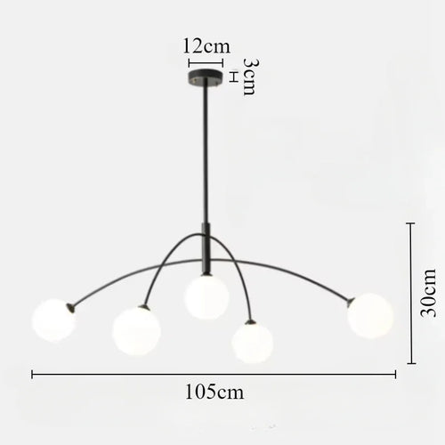 suspension led moderne design minimaliste pour intérieur élégant - vue 9 sur 8