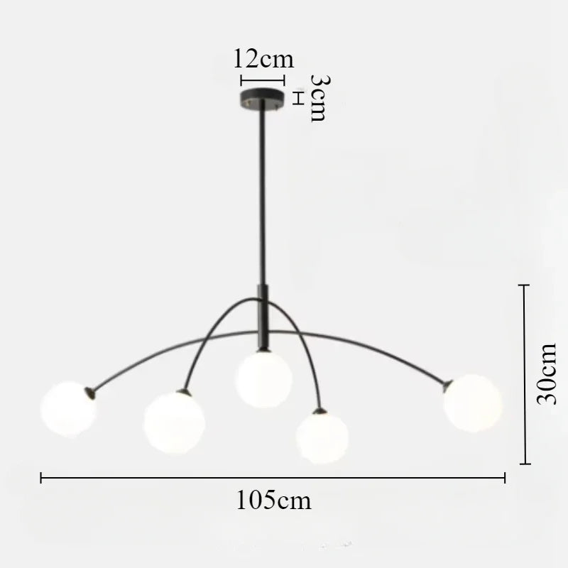 suspension led moderne design minimaliste pour intérieur élégant - vue 8 sur 8