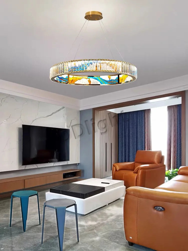 luminaire art déco led dimmable doré - vue 3 sur 26