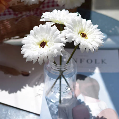 fleurs de gerbera artificielles pour décoration de fête et mariage - vue 14 sur 13
