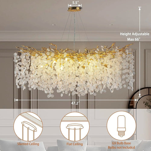 lustre en cristal moderne design luxe pour intérieur - vue 3 sur 6