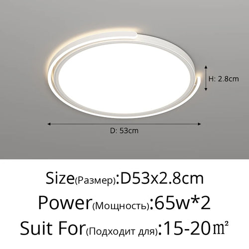 plafonnier led moderne pour éclairage décoratif intérieur - vue 11 sur 14
