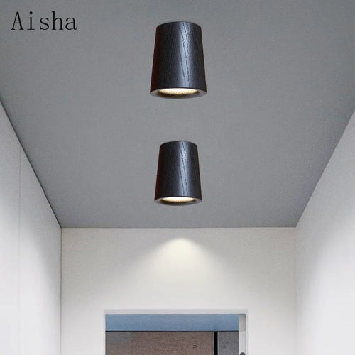 plafonnier nordique en frêne pour une décoration unique - vue 3 sur 9