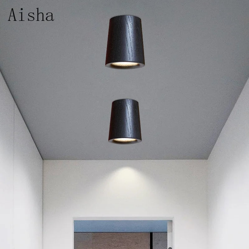 plafonnier nordique en frêne pour une décoration unique - vue 3 sur 9