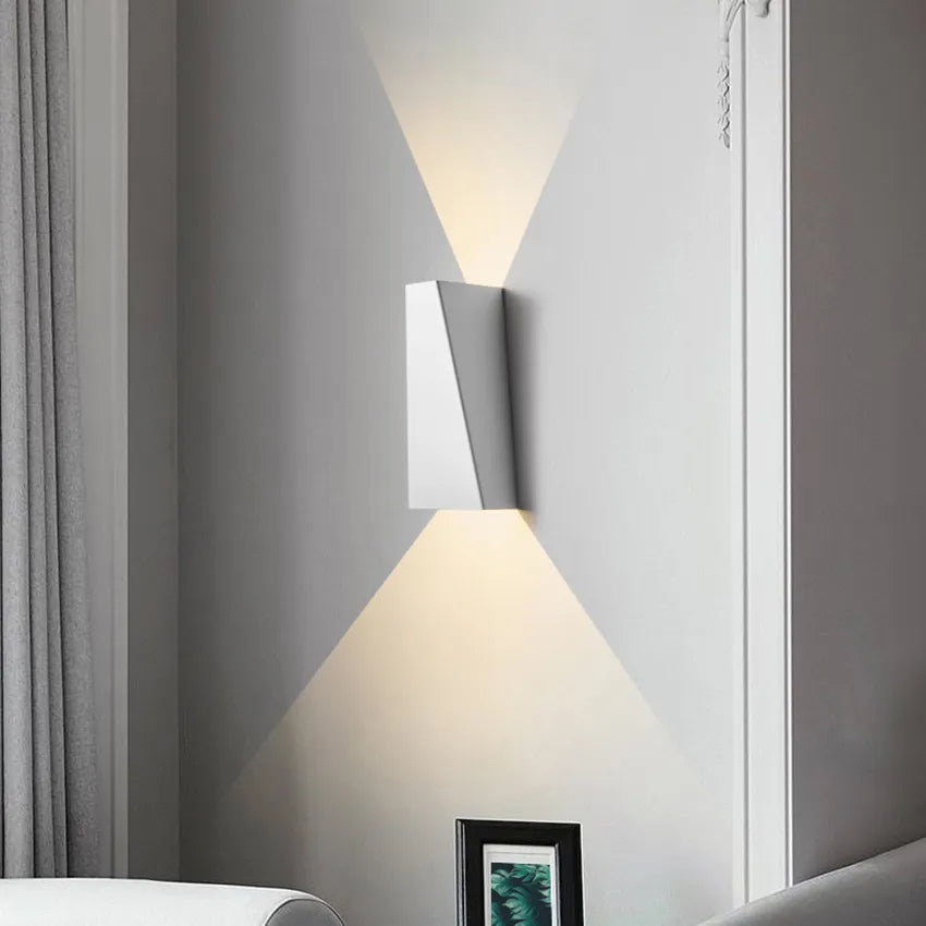 applique LED intérieure chambre salon applique murale décoration haut et bas lumière en aluminium applique moderne appliques AU18 - vue 5 sur 10