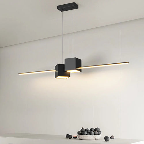 lustre led minimaliste pour éclairage intérieur moderne - vue 2 sur 10