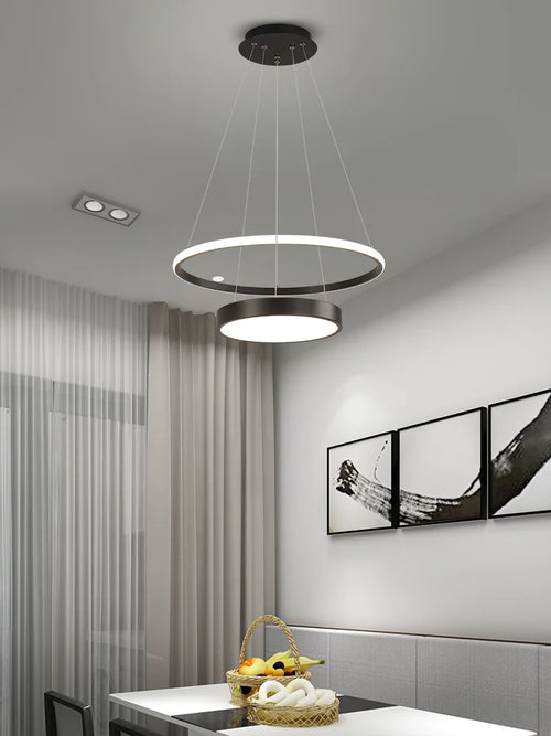 suspension à led nordique pour décoration intérieure moderne - vue 4 sur 11