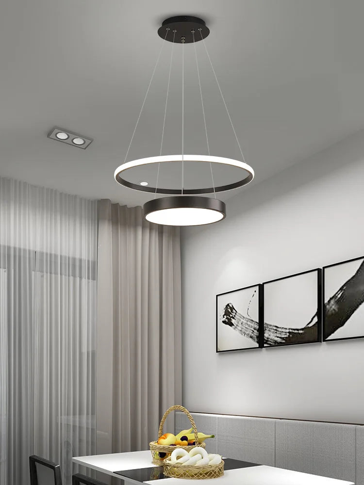 suspension à led nordique pour décoration intérieure moderne - vue 3 sur 11