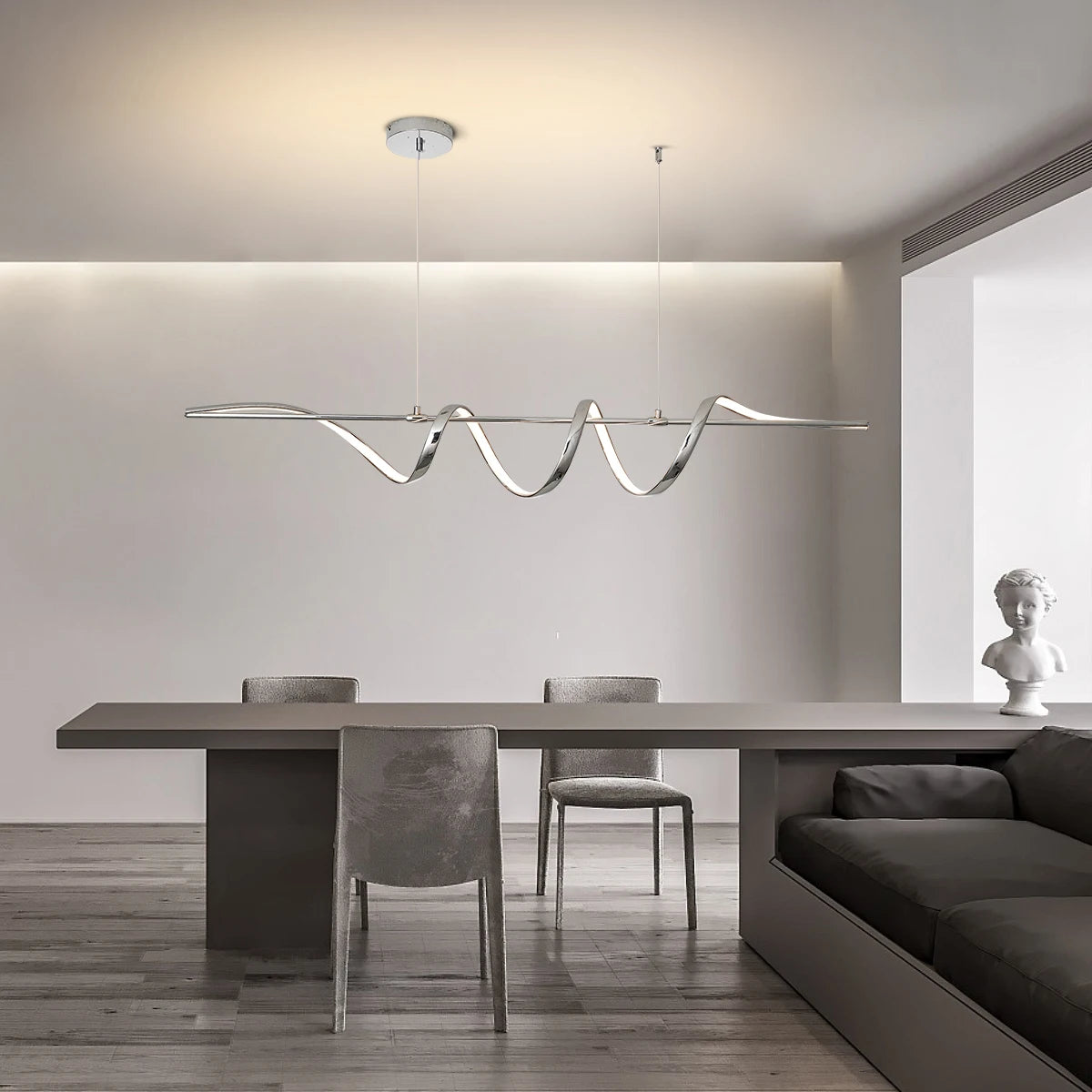 suspension à led moderne design à monter soi-même pour décoration intérieure - vue 2 sur 5