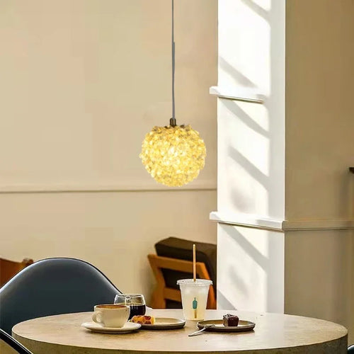 lustre boule de cristal design artistique de luxe moderne - vue 6 sur 6