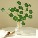 plante artificielle décoration verte feuilles lotus pour intérieur et extérieur