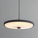 lustre moderne rond à suspension haute qualité plissé led