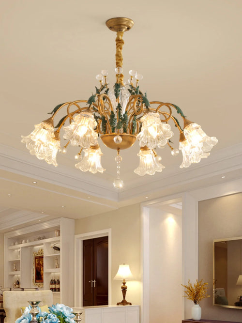 lustre en cristal rustique pour éclairage intérieur industriel - vue 2 sur 9