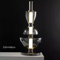 suspension en verre coloré design nordique pour éclairage élégant
