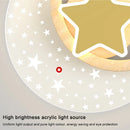 Applique murale led nordique étoile lune décoration intérieure