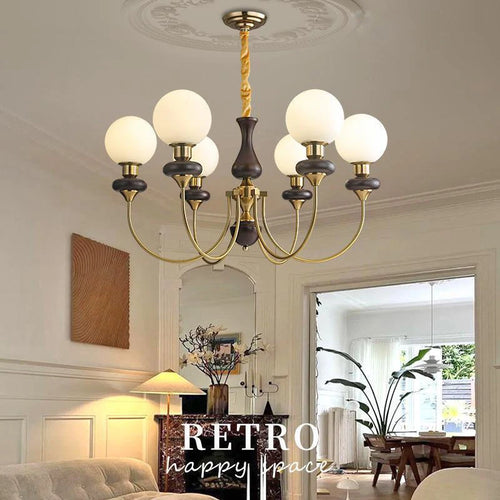 lustre rétro français led suspension luminaires de plafond - vue 3 sur 11