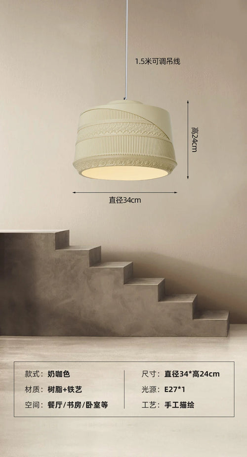 suspension design romantique rétro wabi-sabi pour restaurant et café - vue 10 sur 9