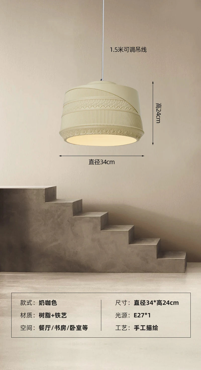 suspension design romantique rétro wabi-sabi pour restaurant et café - vue 9 sur 9