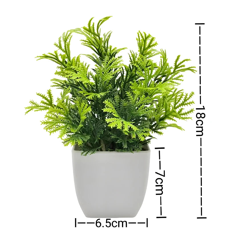 plante artificielle en pot pour décoration de bureau et jardin - vue 17 sur 45