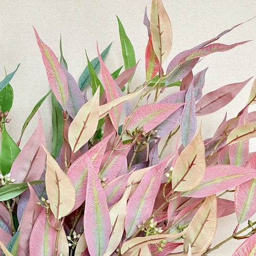 feuille d eucalyptus artificielle en soie pour décoration intérieure - vue 6 sur 9