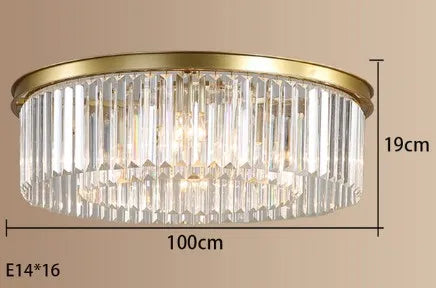 lustre en cristal suspendu pour éclairage intérieur design élégant - vue 17 sur 22