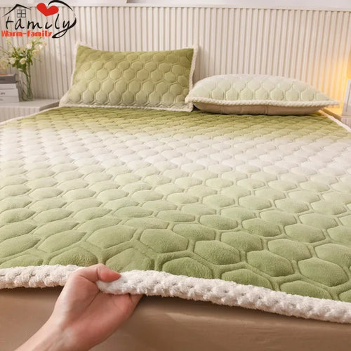 surmatelas doux pour étudiants en peluche pour lit simple ou double - vue 4 sur 18