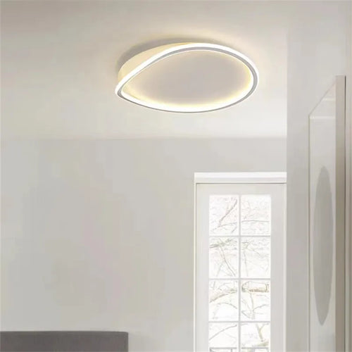 plafonnier minimaliste rond lumineux design créatif moderne - vue 3 sur 10