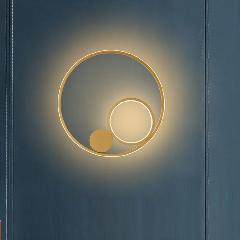applique murale nordique moderne led en fer aluminium acrylique - vue 3 sur 12