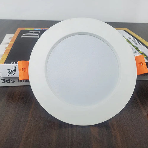 220V round embedded LED downlight, bedroom, indoor living room ceiling lighting, home decoration 3W/5W/7W/12W/15W/18W/24W - vue 3 sur 6
