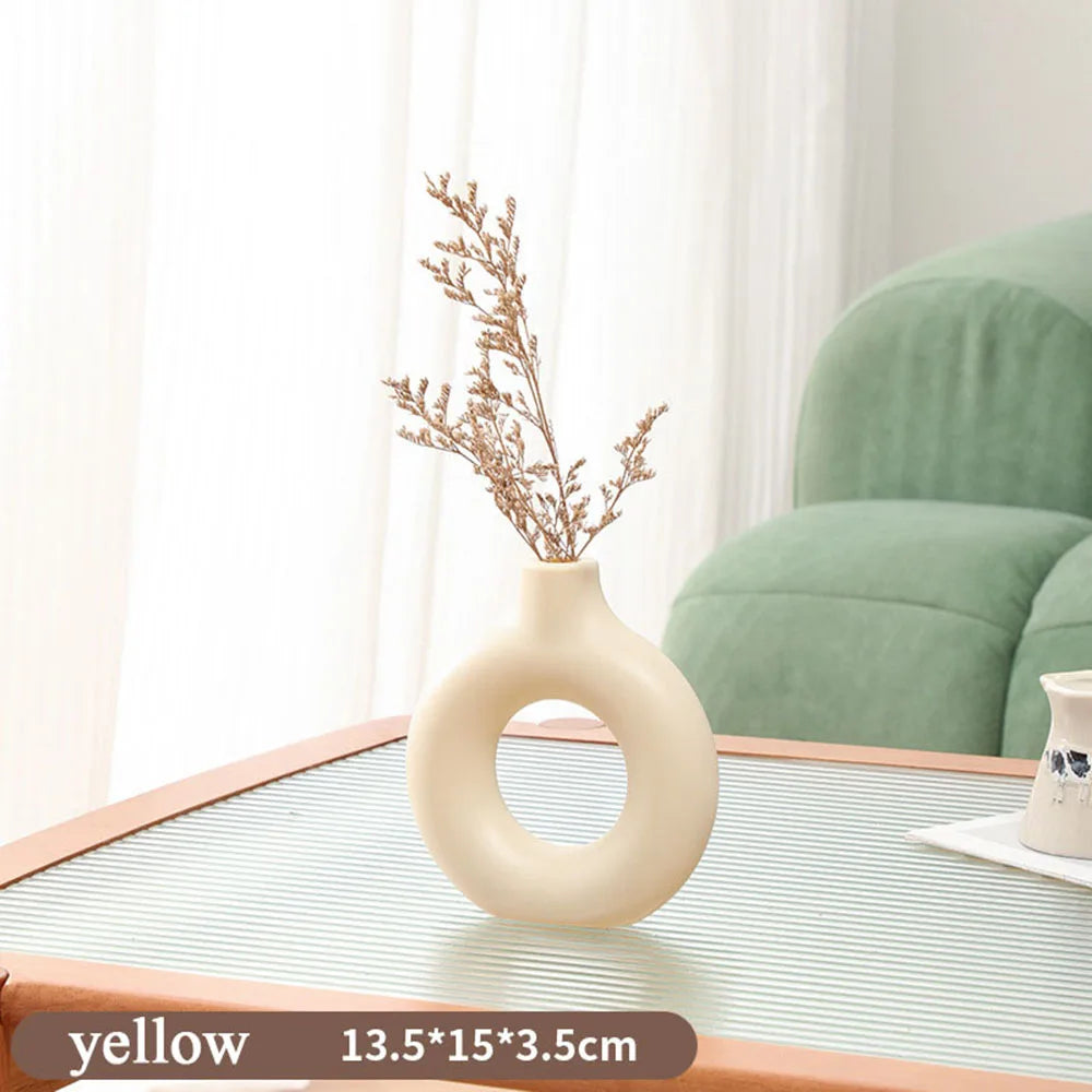 vase minimaliste en plastique pour décoration de mariage