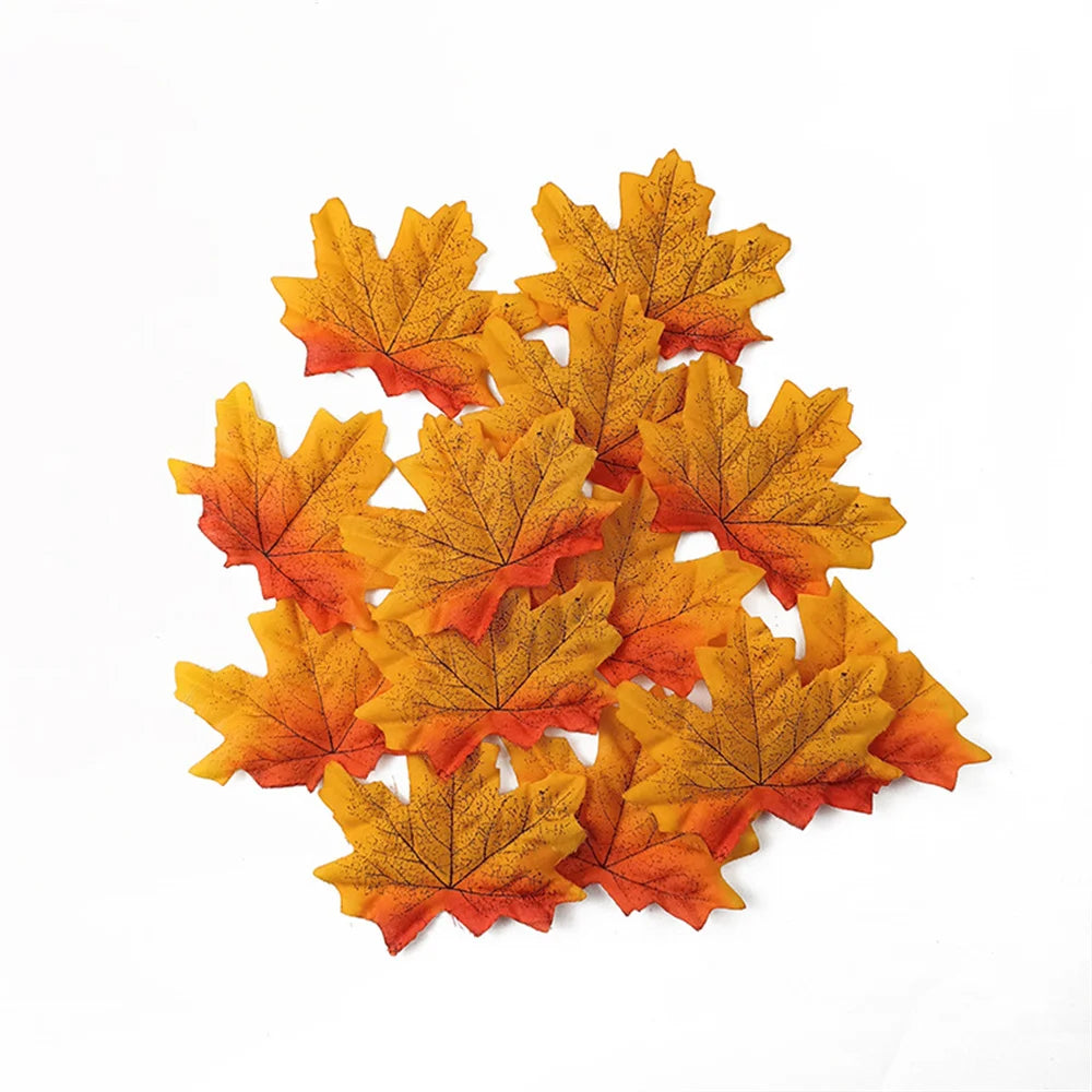 lot de 50 décorations en feuille d'érable pour fêtes et événements - vue 14 sur 14