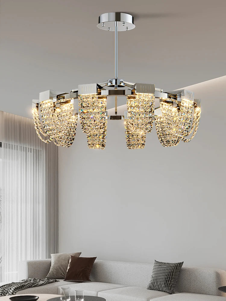 suspension en cristal de luxe pour décoration intérieure moderne - vue 1 sur 10