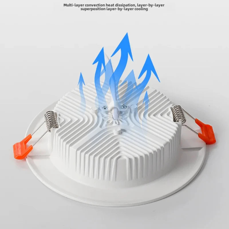 plafonnier led intérieur éclairage blanc froid moderne - vue 10 sur 15