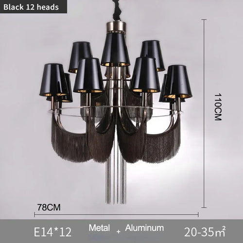 lustre de luxe moderne pour mariage avec lumières intégrées - vue 12 sur 14
