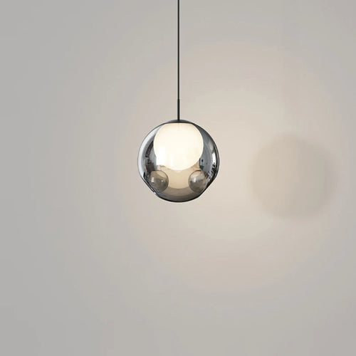 lustre en verre simple lampe à main décoration nordique éclairage intérieur - vue 5 sur 7