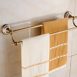 ensembles daccessoires en laiton massif pour salle de bain rétro - vue 11 sur 20