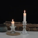 bougeoir en verre décoration nordique pour moments romantiques