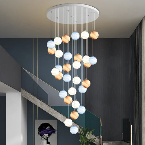 lustre boule coloré pour un éclairage moderne et élégant - vue 4 sur 14