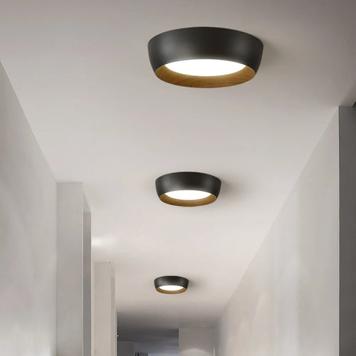 Plafonniers LED nordique pour salon chambre couloir Luminaire blanc noir gris lampe 	 lustres e pendentes - vue 2 sur 16