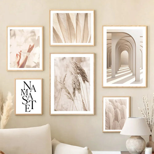 plante orchidée plume art mural pour décoration intérieure - vue 3 sur 16
