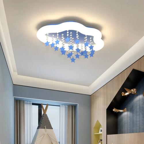 lampe nuage étoile style nordique pour chambre enfant - vue 3 sur 12
