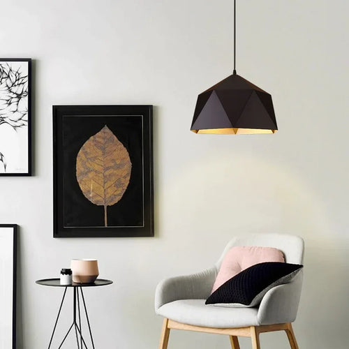 lustre moderne simple en fer pour maison restaurant - vue 5 sur 14