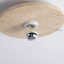applique murale led rétro avec pierre naturelle ronde