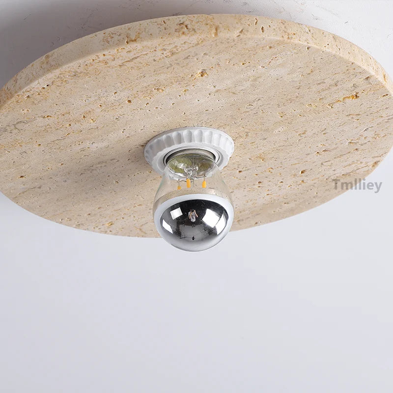 applique murale rétro en pierre naturelle avec éclairage led - vue 6 sur 8