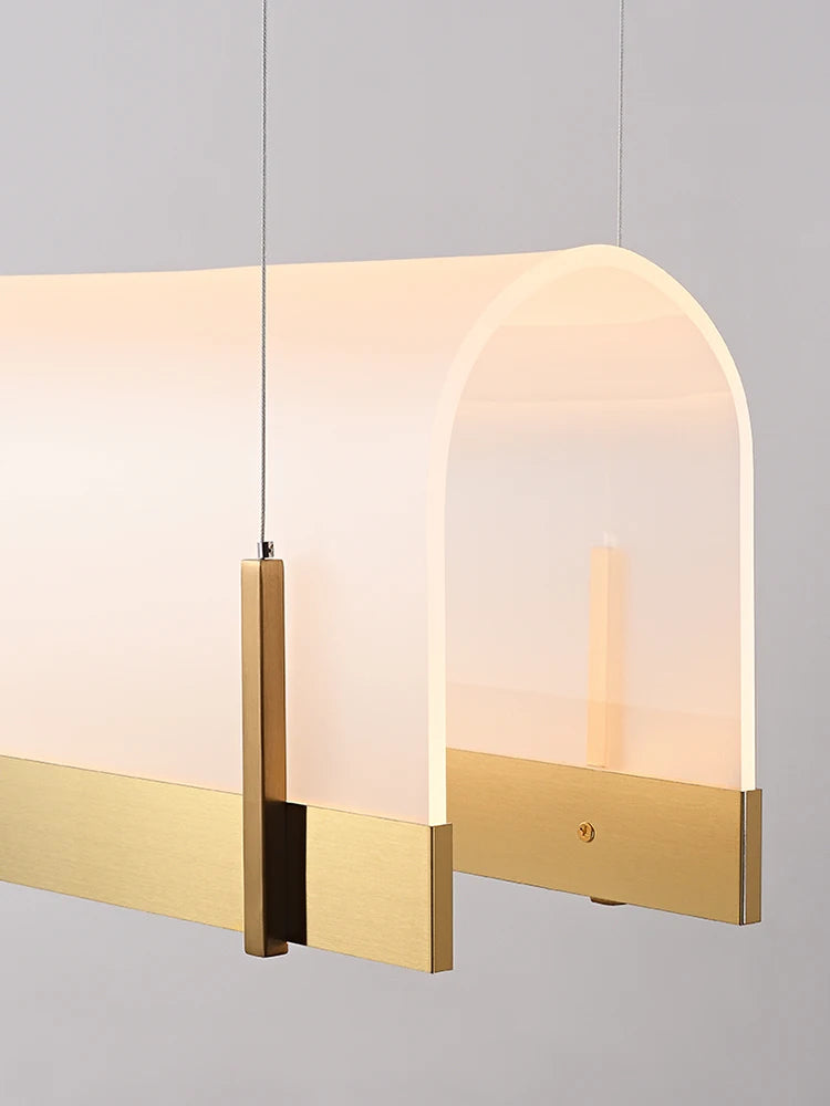 lustre en acrylique pour bar et restaurant moderne - vue 6 sur 8