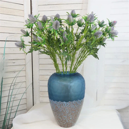 fleurs artificielles décoratives houx de mer rose violette - vue 7 sur 12