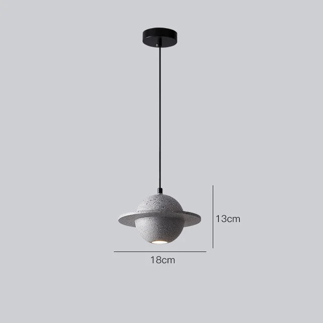 suspension en béton design mini planètes pour décoration intérieure - vue 8 sur 16