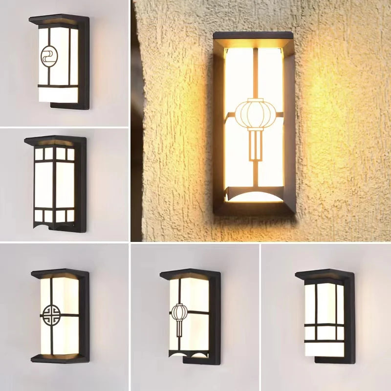 applique murale led design européen pour jardin extérieur éclairage moderne - vue 6 sur 12