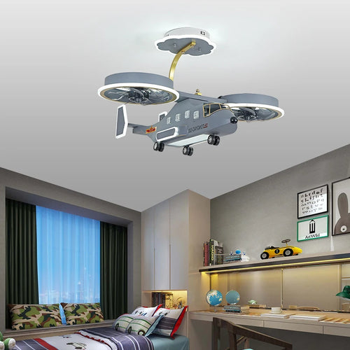 plafonnier led moderne pour chambre d enfant garçon - vue 6 sur 7
