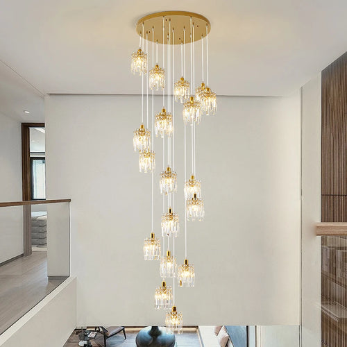 lampe en cristal de luxe pour intérieur moderne élégant - vue 2 sur 14